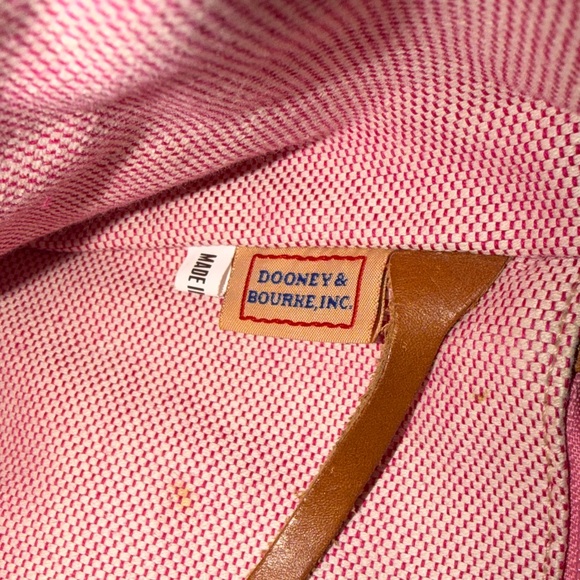 Dooney & Bourke Red and Tan Leather Tote - Picture 11 of 13